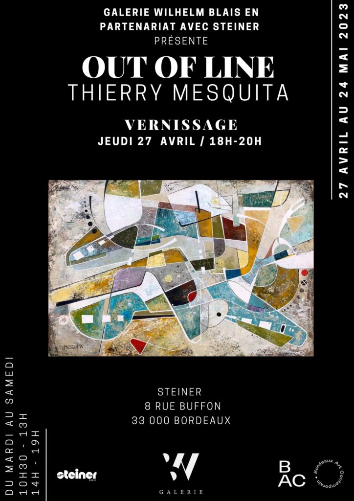 Exposition Thierry Mesquita du 27 avril au 24 mai à STEINER