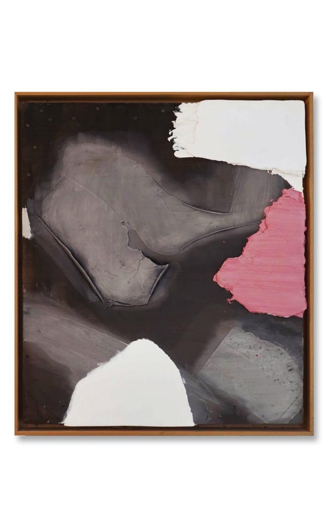Thierry Riffis, Être Ange n°15, Enduit et acrylique sur contreplaqué, 86 x 75 cm, 2019