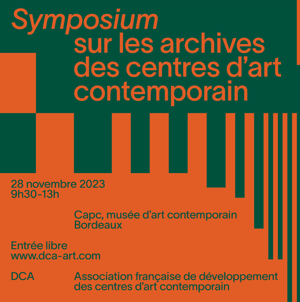 Symposium : Les archives des Centres d’art contemporain