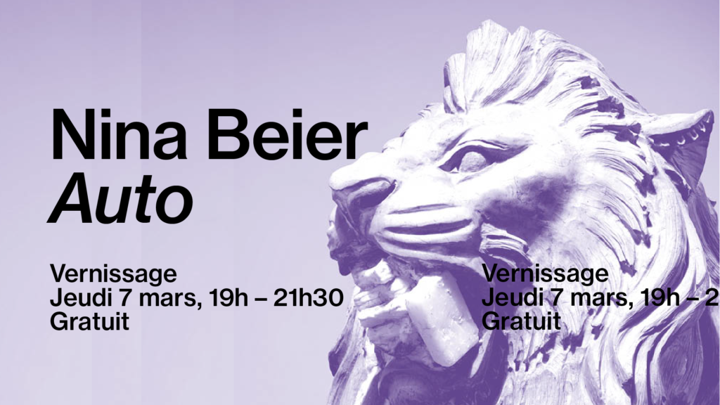 Vernissage de l’exposition Nina Beier, « Auto », jeudi 7 mars