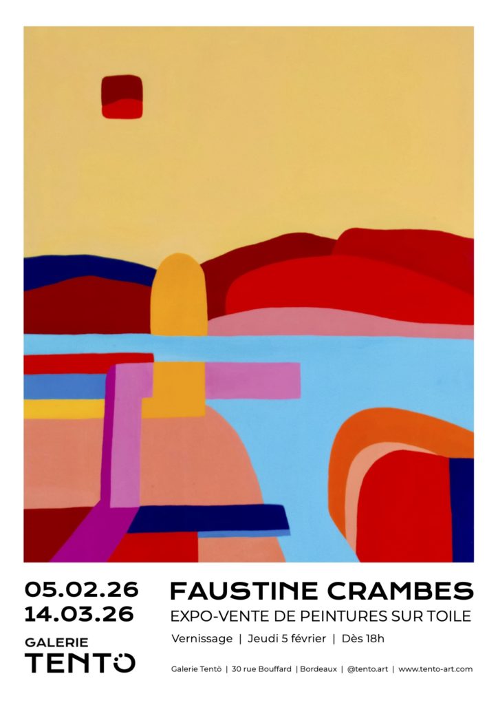Exhibition and sale of paintings on canvas by Bordeaux artist Faustine Crambes